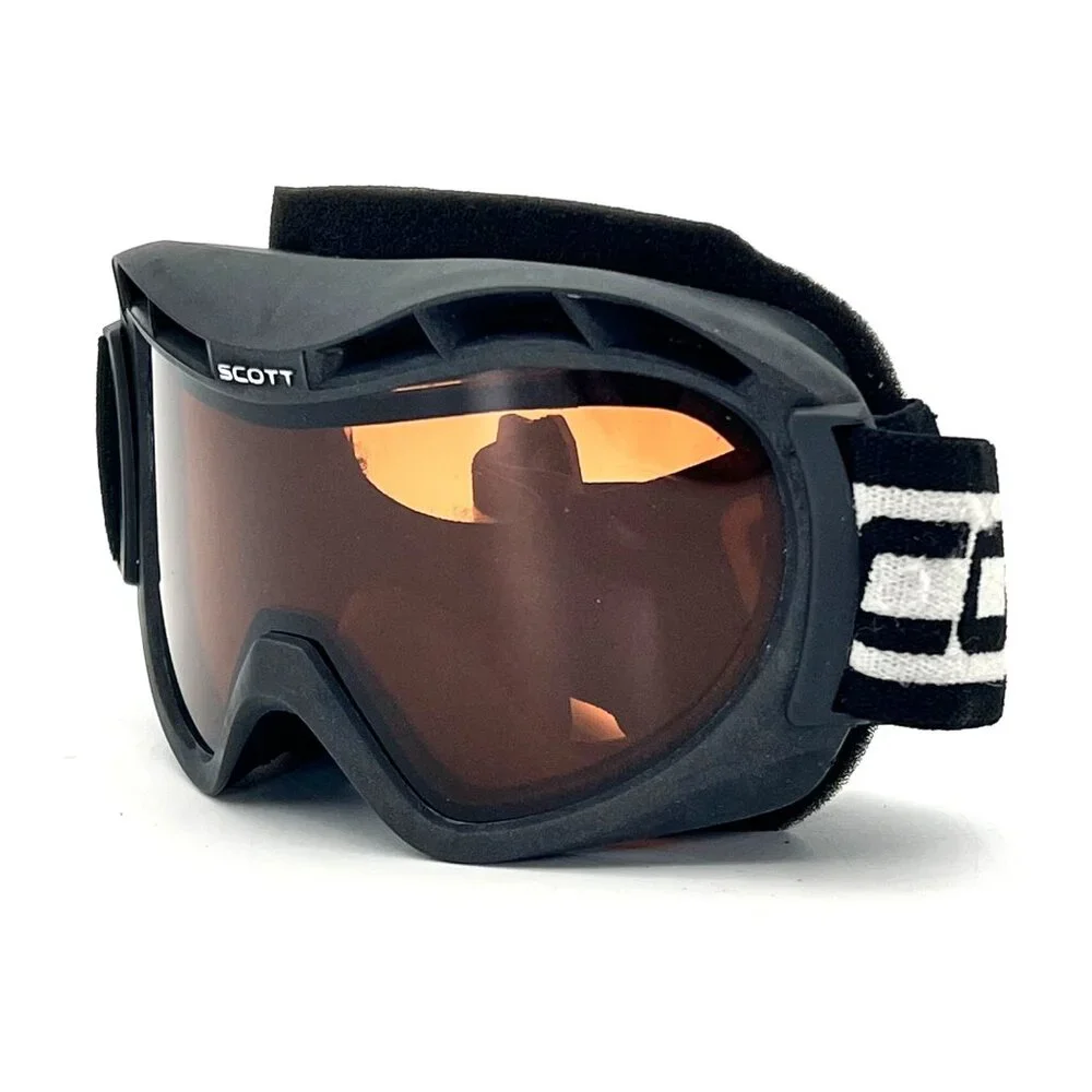Scott Adult Ski Snowboard Goggles Black Frame Amber Lens Adjustable Strap